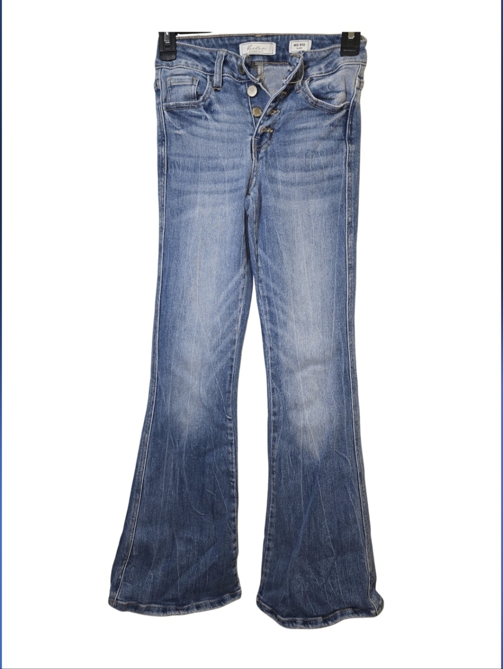 Women’s Light Blue Flared Jeans - Unbranded